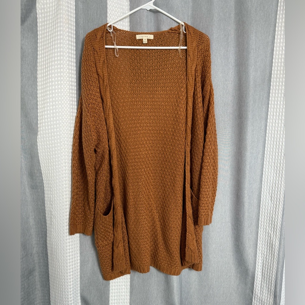 Reborn J Warm Brown Cardigan